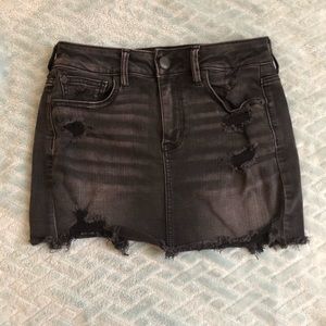 Black Denim American Eagle Skirt
